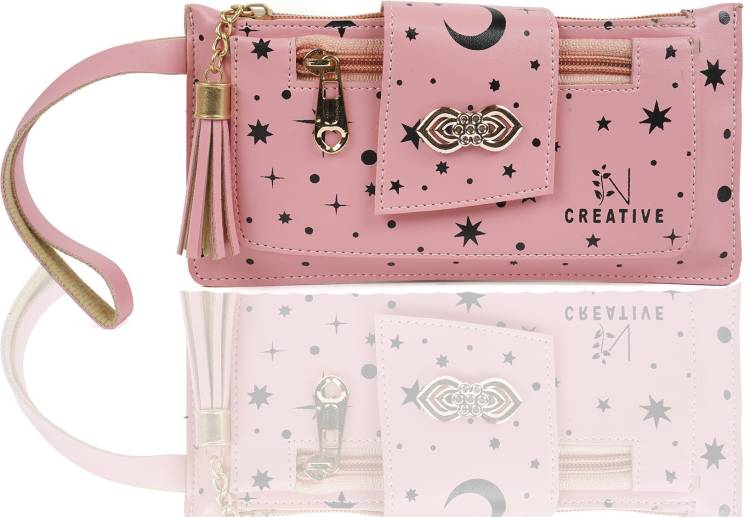 Casual, Formal, Party Pink  Clutch Price in India