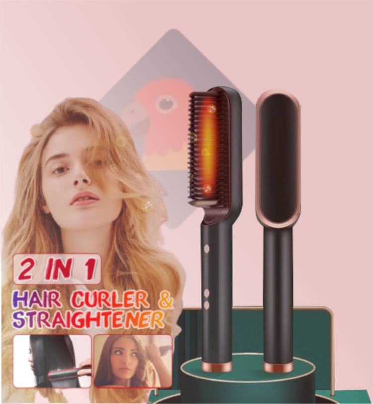 FINCH Hair Straightener Comb for Women & Men Hair Style PR-018 Hair Straightener Brush Price in India