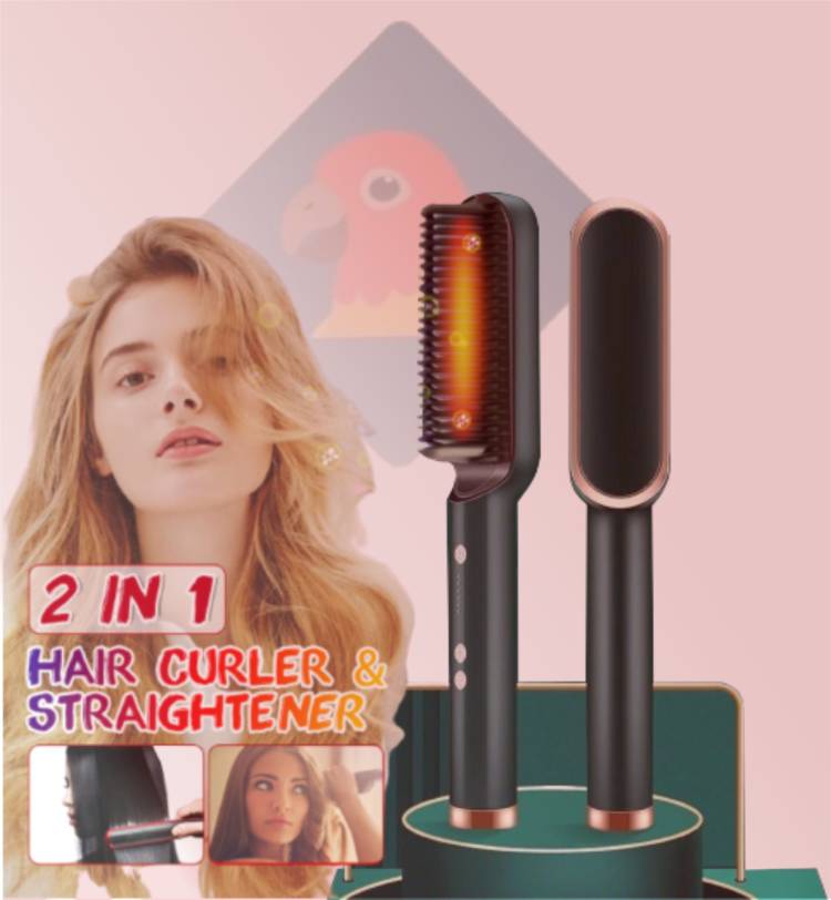FINCH Hair Straightener Comb for Women & Men Hair Style PR-035 Hair Straightener Brush Price in India