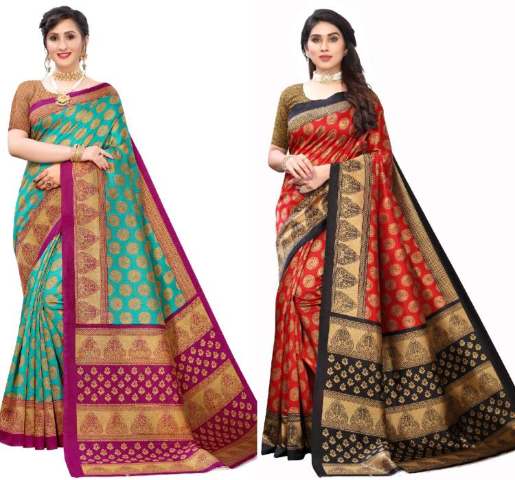 Printed, Embellished, Checkered, Self Design Daily Wear Art Silk Saree Price in India