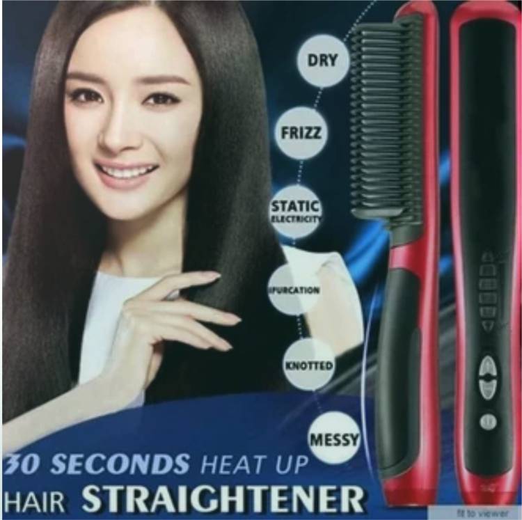 Olonga HAIR STRAIGHTENER HQT-908A RED XZ-044 Hair Straightener Brush Price in India