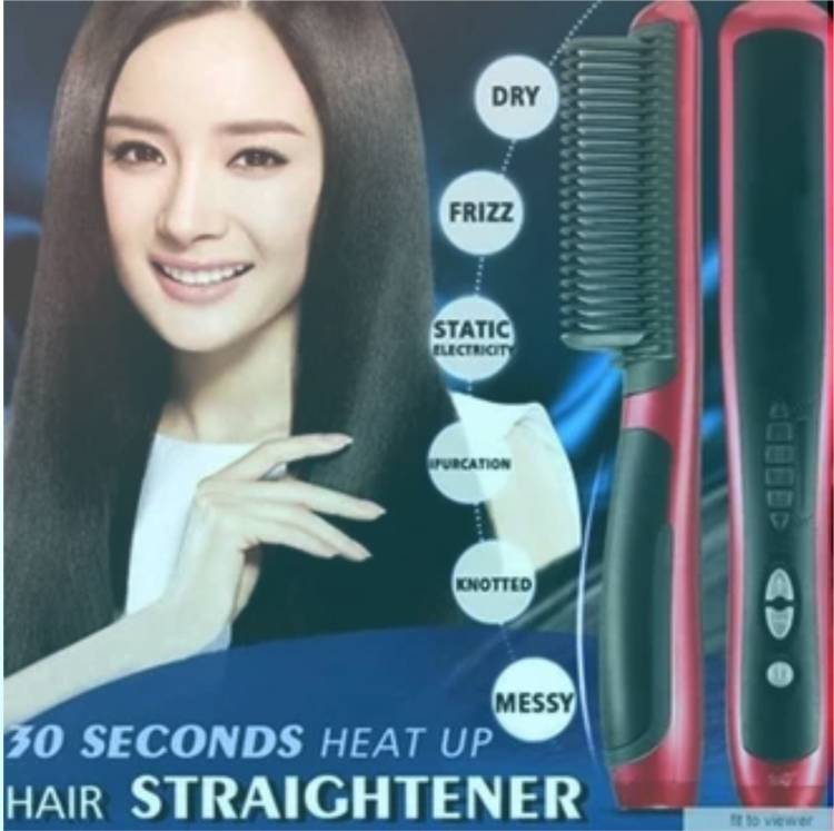 Olonga HAIR STRAIGHTENER HQT-908A RED XZ-069 Hair Straightener Brush Price in India