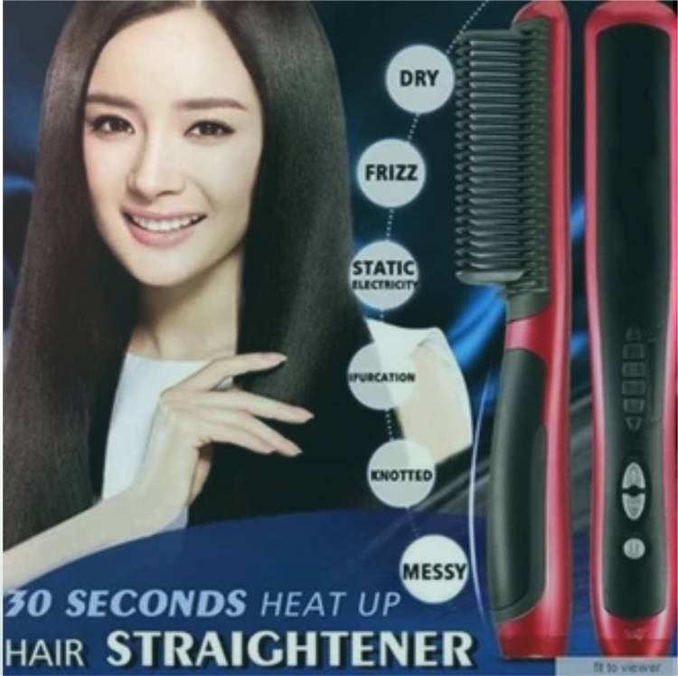 Olonga HAIR STRAIGHTENER HQT-908A RED XZ-031 Hair Straightener Brush Price in India
