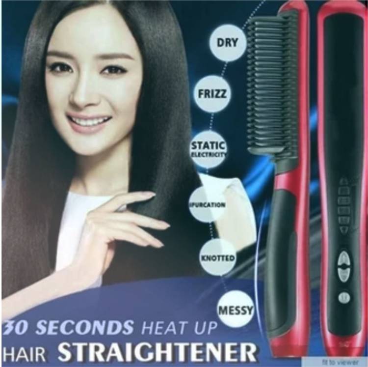 Olonga HAIR STRAIGHTENER HQT-908A RED XZ-081 Hair Straightener Brush Price in India