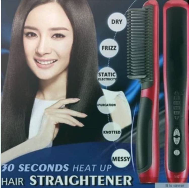 Olonga HAIR STRAIGHTENER HQT-908A RED XZ-067 Hair Straightener Brush Price in India