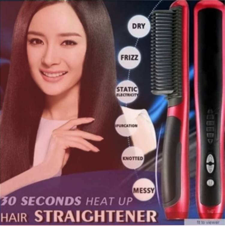 Olonga HAIR STRAIGHTENER HQT-908A RED XZ-2 Hair Straightener Brush Price in India
