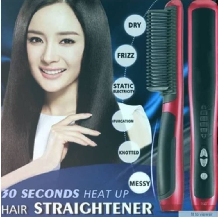 FINCH Hair Straightener Comb for Women & Men ZX-080 Hair Straightener Brush Price in India