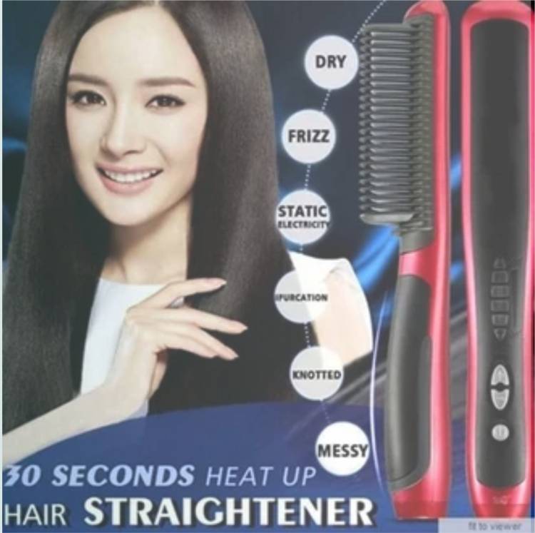 FINCH Hair Straightener Comb for Women & Men ZX-055 Hair Straightener Brush Price in India