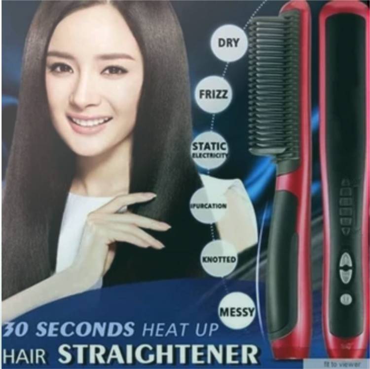 Olonga HAIR STRAIGHTENER HQT-908A RED XZ-063 Hair Straightener Brush Price in India
