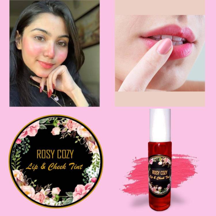 ROZY COZYYY lip and cheek tint for women & girls lip and cheek tint|100% Organic|Pink Plush Lip Stain Price in India