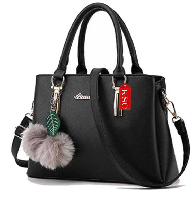 Women Black Hand-held Bag Price in India