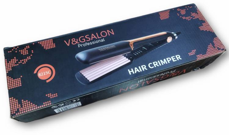 V&G SALON VnG Crimping Machine for Voluminous Crimper 8215 New + Lip Liner 12Pcs (Combo) Electric Hair Styler Price in India