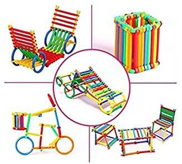 Divykri Stick Block Game Colorful Different Small Pack Shape Puzzle Building Block Set