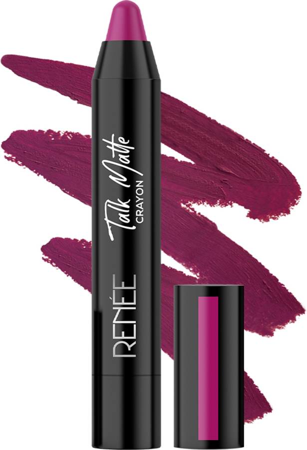 Renee Talk Matte Crayon - Magenta Glaze, Hydrating & Long-Lasting Matte Lip Color Price in India