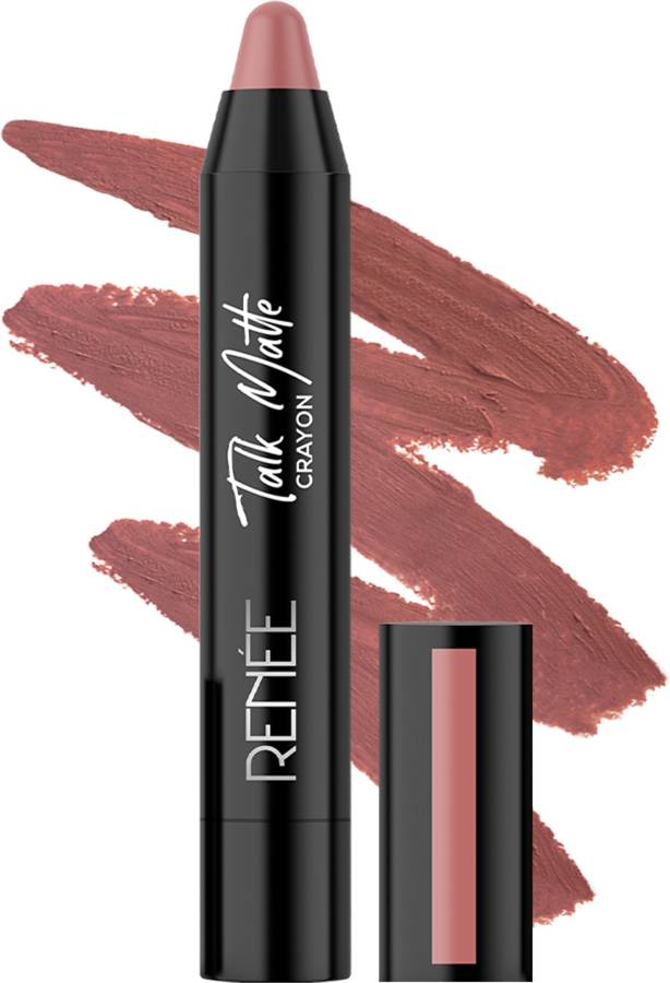 Renee Talk Matte Crayon - Nude Roar, Hydrating & Long-Lasting Matte Lip Color Price in India