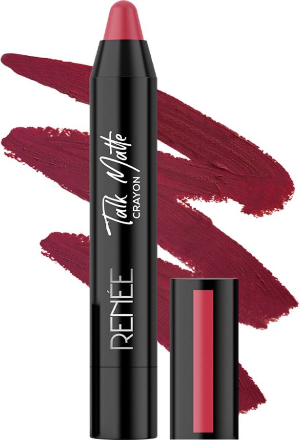 Renee Talk Matte Crayon - Pink Thunder, Hydrating & Long-Lasting Matte Lip Color Price in India