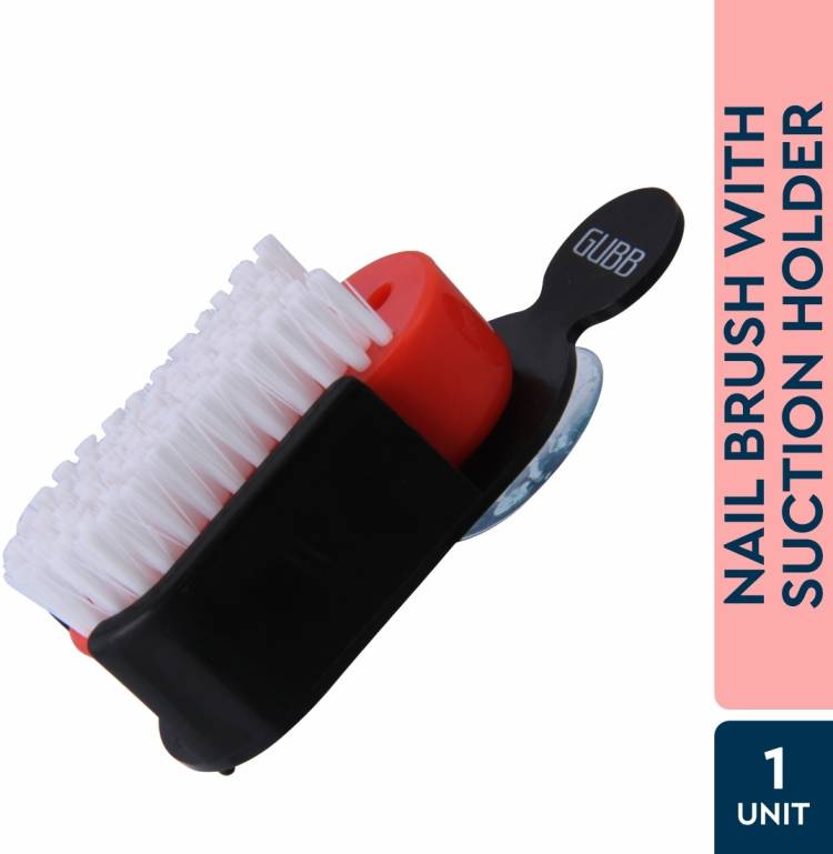 GUBB Pedicure And Manicure Nail Brush Nail Cleaning Brush Foot Cleaner Brush And Holder Price in India