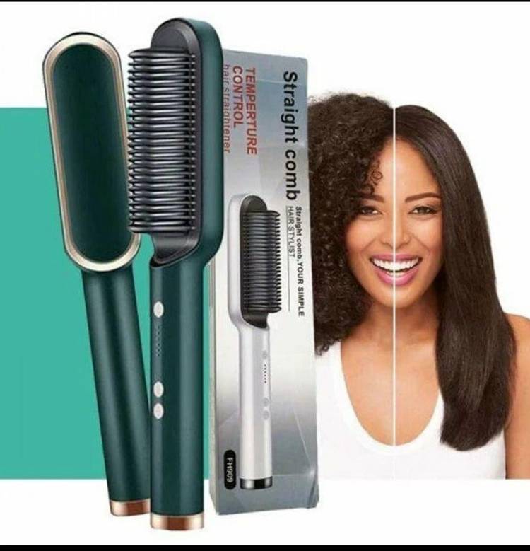 ASHITA Hair Straightener Brush, Hair Styler, Straightener machine Brush Electric Hair Straightener Brush Straight Quick Iron Hot Comb Hair Straightener Hair Straightener Price in India