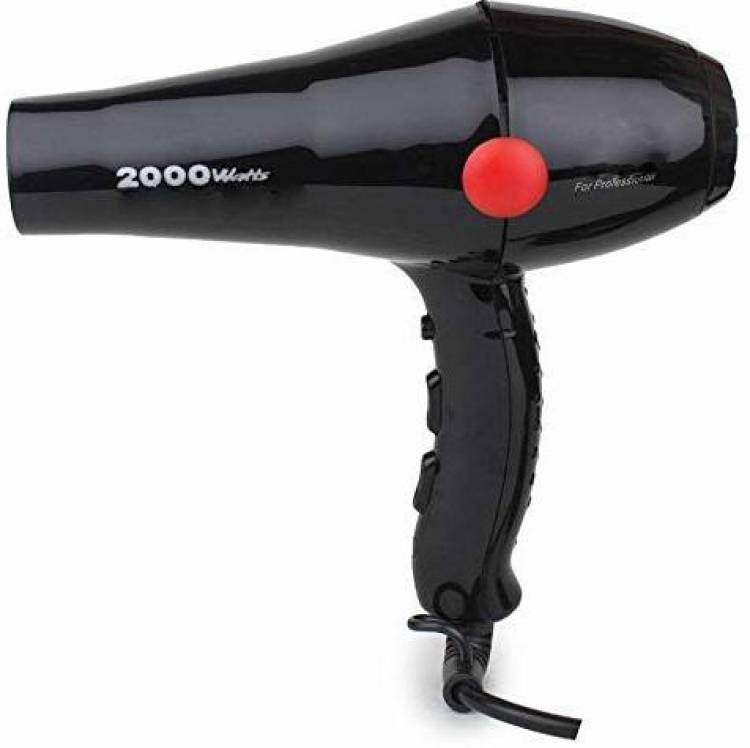 UNNTEESH 2000W POWERFUL HOT&COLD 2 SWITCH SPEED with 2 Thin Styling Nozzle Hair Dryer Price in India