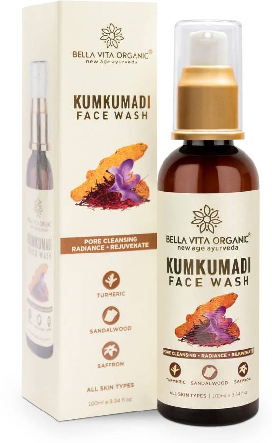 Bella vita organic Kumkumadi oil for Deep cleansing & radiant skin Face Wash Price in India