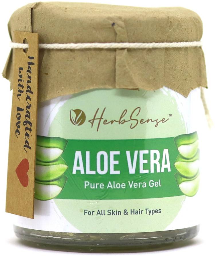 HerbSense Pure Aloe Vera Gel For All Skin & Hair Types, No Artificial Fragrance or Color Price in India