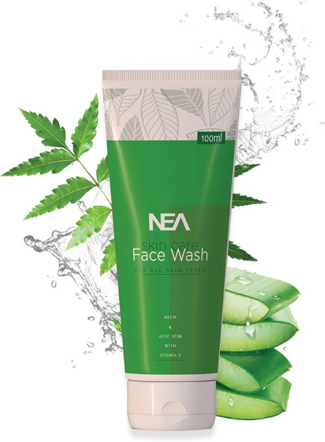 Nea Neem , Aloe Vera & Vitamin E  For Acne , Pore Redness Free Skin Face Wash Price in India