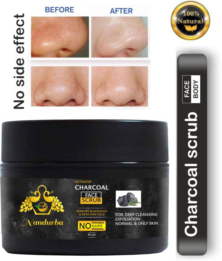 nandurba Activated Charcoal Face  Scrub Price in India