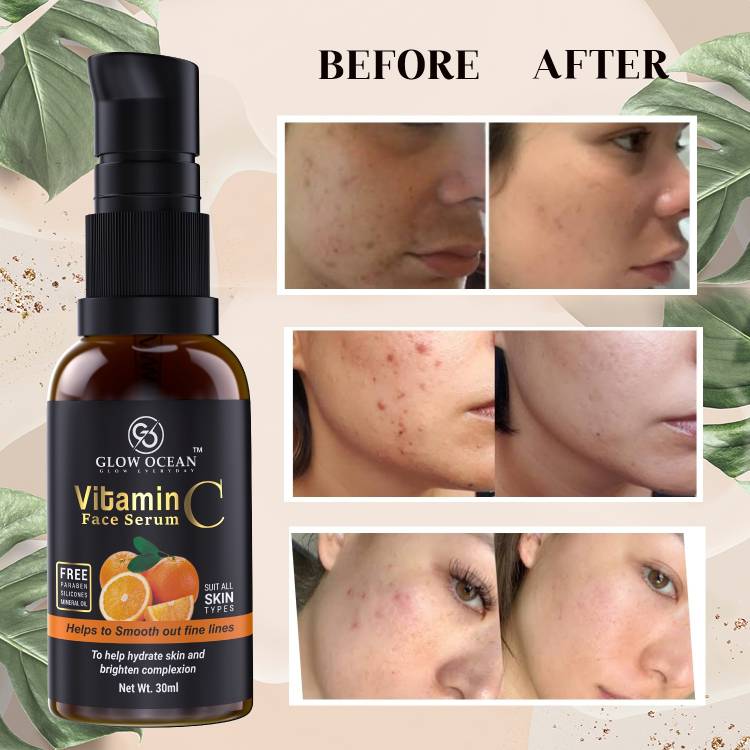 glowocean Vitamin C Face Serum - For Skin Brightens, Anti-aging Skin Repair Price in India