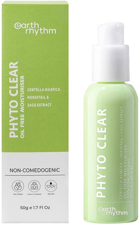 Earth Rhythm Phyto Clear Oil Free Moisturiser, for Oily & Acne Prone Skin - 50ml Price in India
