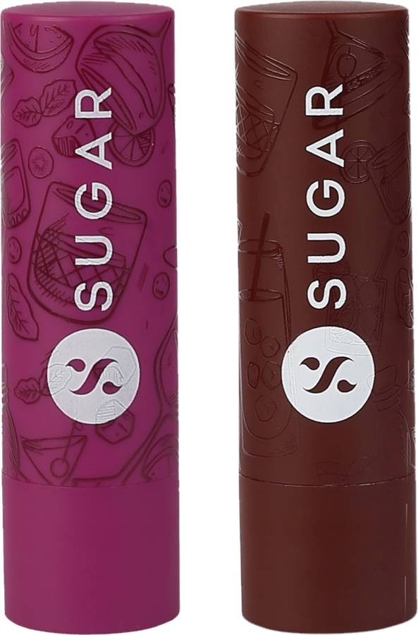 SUGAR Cosmetics Tipsy Lips Moisturizing Balm 04 L.I.I.T & 07 Bramble Price in India