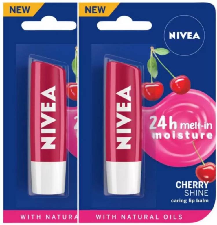 NIVEA Cherry Fruity Shine Lip Balm Cherry Price in India