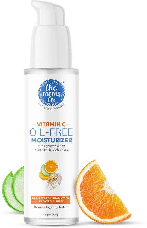 The Moms Co. Vitamin C Oil Free Moisturizer | Lightweight-Non Sticky | Visibly Brighter Skin Price in India