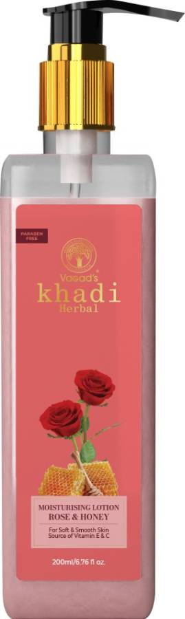 vagad's khadi Herbal Rose & Honey Moisturizer | Paraben Free | SLES Free | SLS Free Price in India