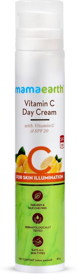 MamaEarth "Vitamin C Cream For Face, with Vitamin C & SPF 20, for Skin Illumination – 50g " Price in India