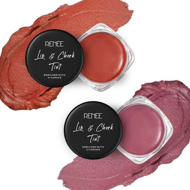 Renee Lip & Cheek Tint Enriched with Vitamin E - Combo 8g each Lip Stain Price in India