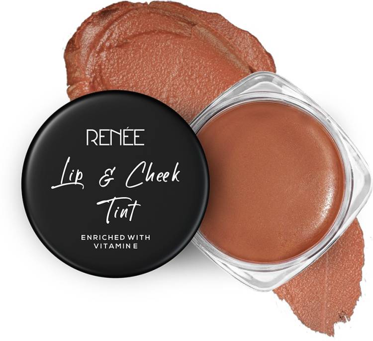 Renee Lip & Cheek Tint Enriched with Vitamin E - Desert Love, 8g | Enriched with Vitamin E, Coconut Oil, Almond Oil, Cocoa Butter | 100% Vegan - Non Toxic - Sulphate Free - Paraben Free | Long-lasting Lip Stain Price in India
