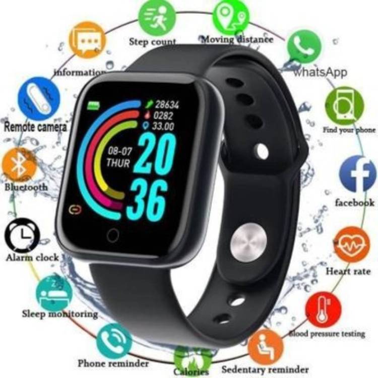 Dolchi XGF Y68 Smart Fitness Band with Heart Rate Sensor Smartwatch Price in India