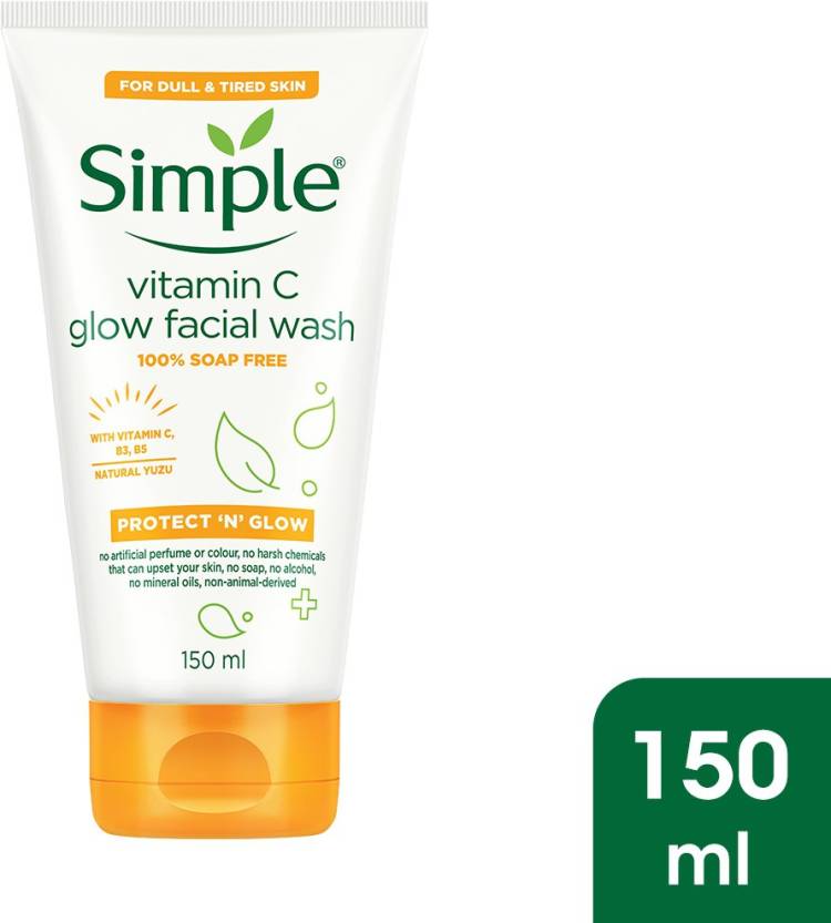 Simple Protect N Glow Vitamin C Glow Facial Wash| No Harsh Chemicals & Paraben Face Wash Price in India