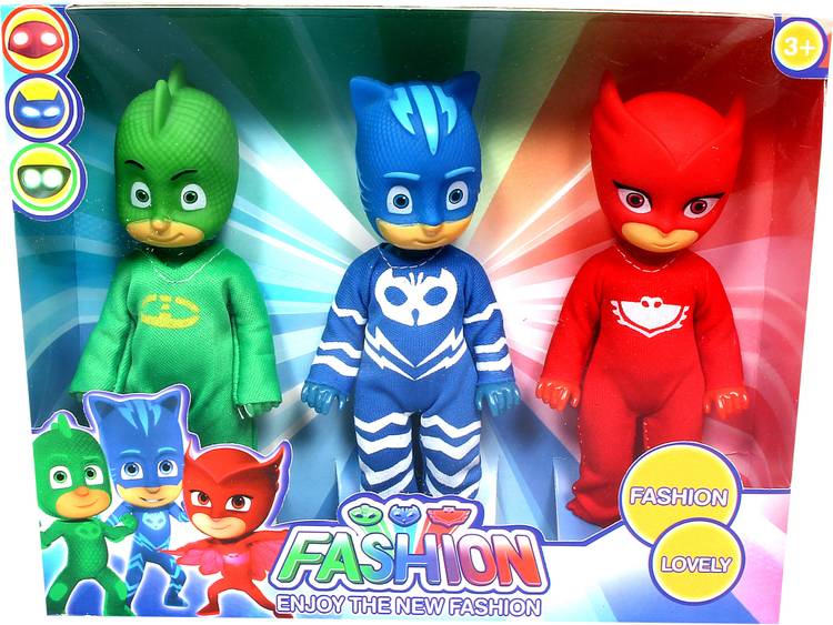 Toyzzilla 3 piece PJ Mask Figures For Kids Adults best figure (Multicolor)