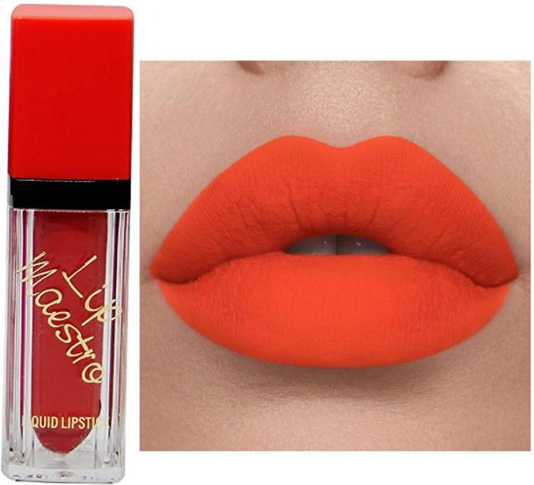 Facejewel Gorgeous Creamy Matte Lipgloss Orange 3ml Price in India