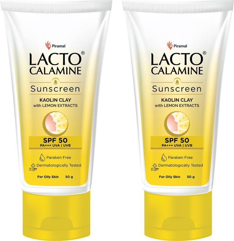 Lacto Calamine Sunshield Matte Look Sunscreen for Oily or Acne prone skin, Paraben & Sulphate free - - SPF 50 PA+++ Price in India