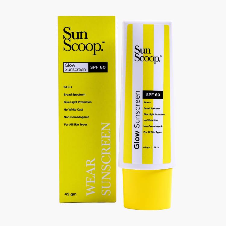 SunScoop Glow Sunscreen SPF 60 Lightweight & quick-absorbing No whitecast Luminous finish - SPF 60 PA+++ Price in India