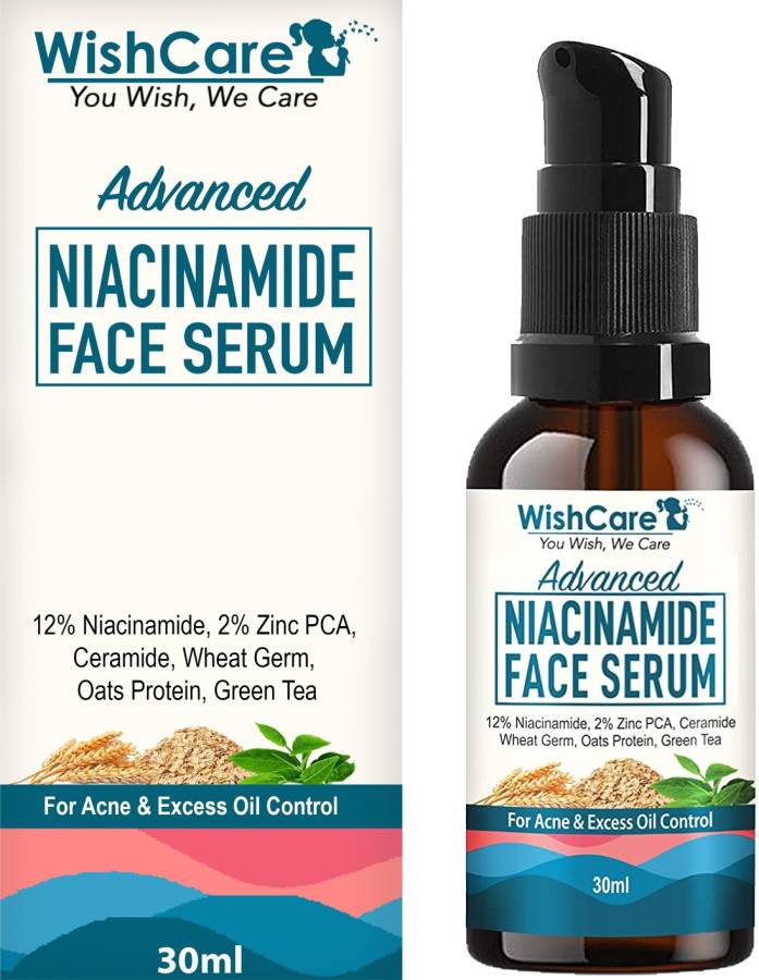 WishCare 12% Niacinamide Serum with 2% Zinc & Oats for Acne, Acne Marks & Oil Balancing Price in India
