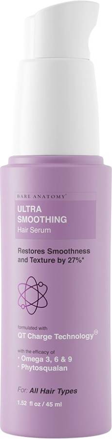 BARE ANATOMY Expert Ultra Smoothing Hair Serum | Smoothen & Repair | For Damaged & Dull Hair Price in India