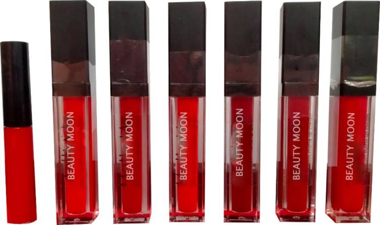 BEAUTY MOON C 6 Color Shade Liquid Lipgloss Matte Finish 1 Extra Free Price in India