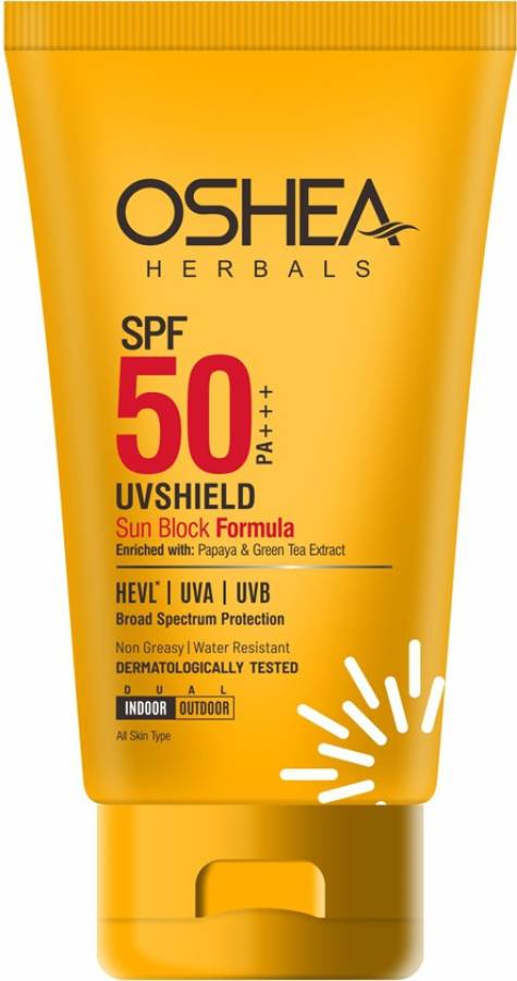 OSHEA UVShield Sun Block Formula SPF 50 (120GM) Price in India