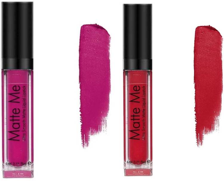 BLUSHIS Waterproof| Matte Lipstick Basic Women Shades Combo Of 2 Price in India