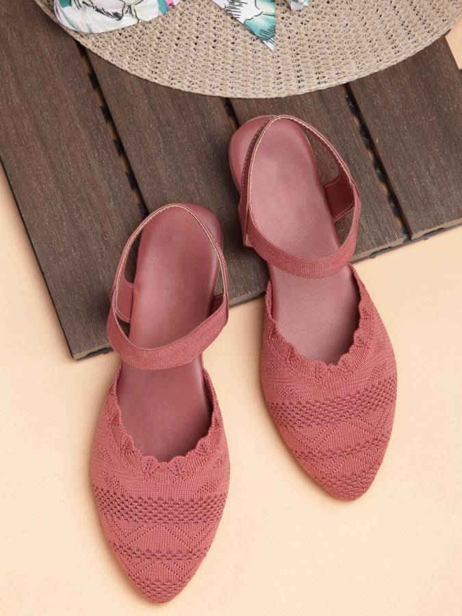 Women Casual/Partywear/Ethnic Wedge Sandals For Women Pink Flats Sandal Price in India