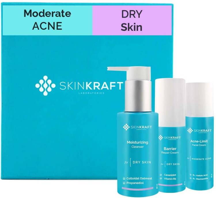 Skinkraft Moderate Acne Kit For Dry Skin Price in India