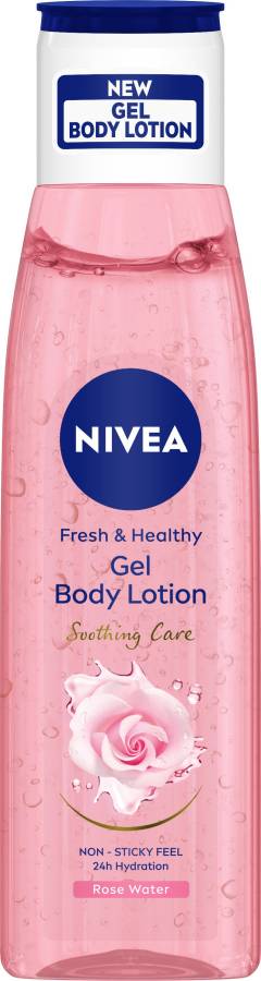 NIVEA Rose Water Gel Body lotion, 24H hydration, Non-Sticky & fast absorbing, Price in India